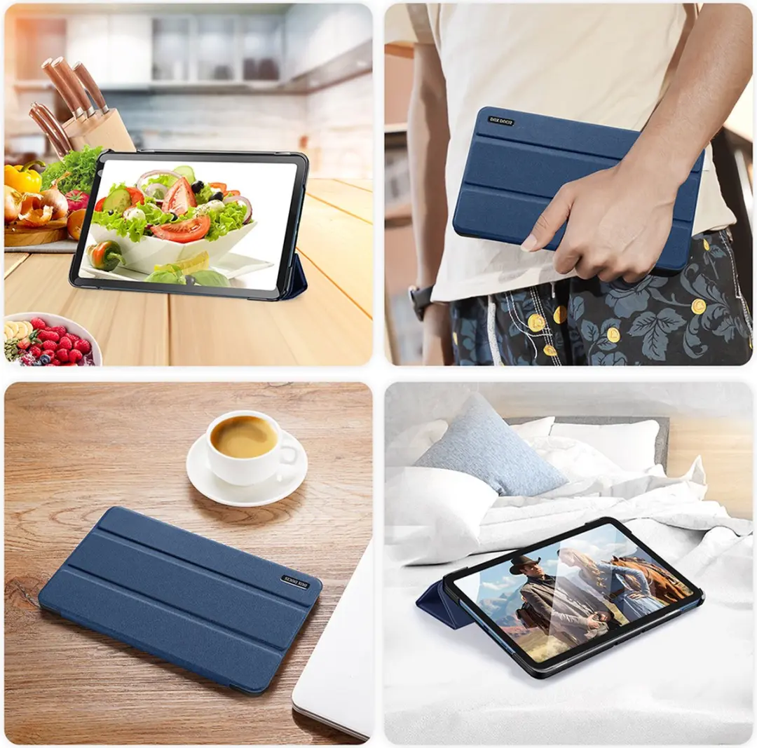 Dux Ducis Domo Book Case TA1397-18 - Tablethoes Nokia T20 10.4" - Donker Blauw