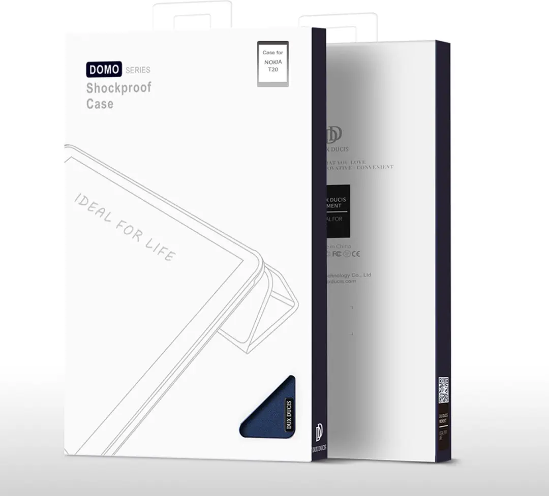 Dux Ducis Domo Book Case TA1397-18 - Tablethoes Nokia T20 10.4" - Donker Blauw