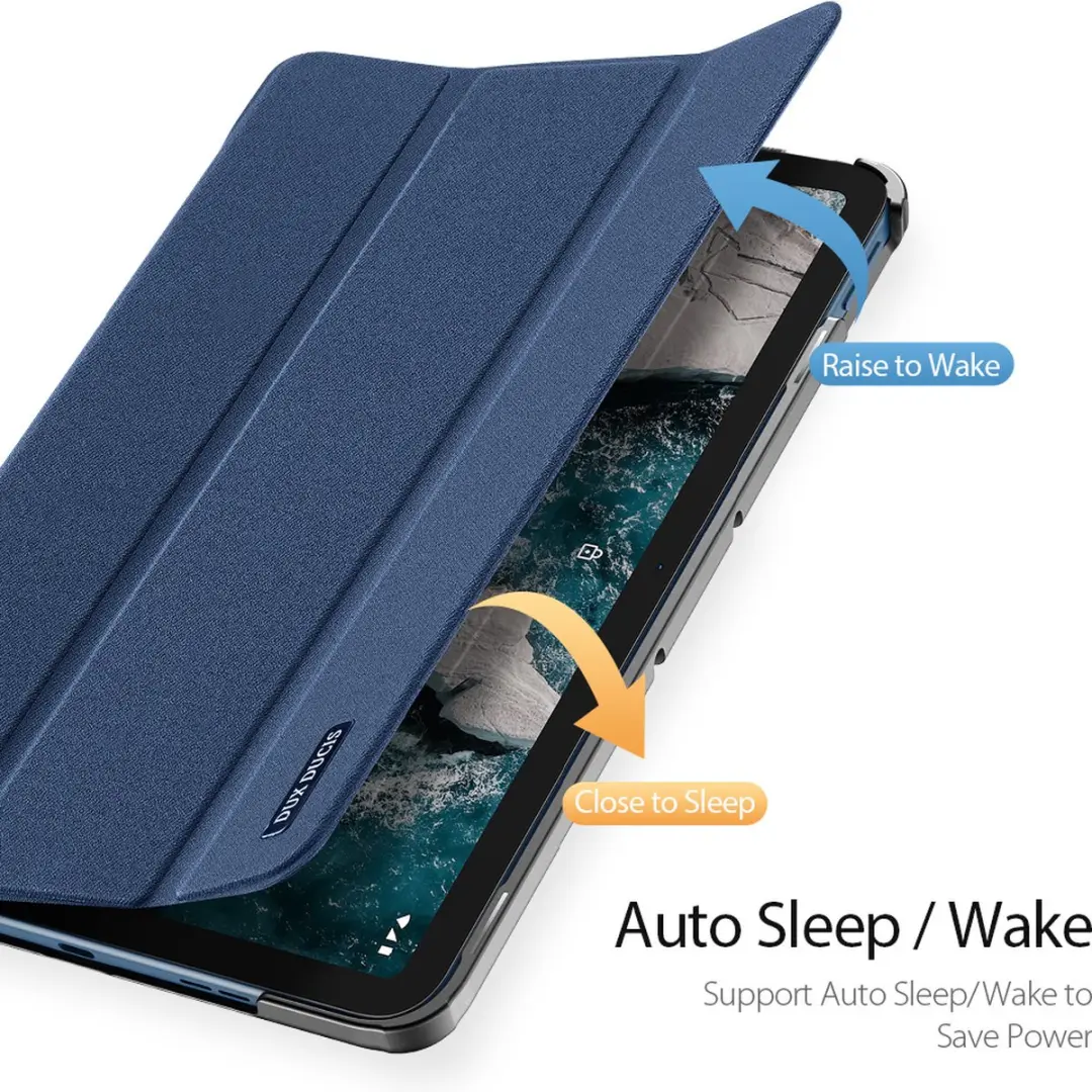 Dux Ducis Domo Book Case TA1397-18 - Tablethoes Nokia T20 10.4" - Donker Blauw