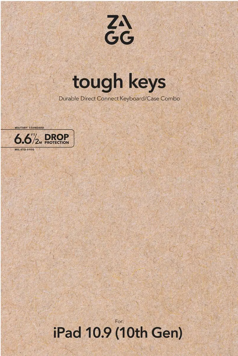 ZAGG Tough Keys Keyboard Bookcase iPad Air 10.9" - Zwart