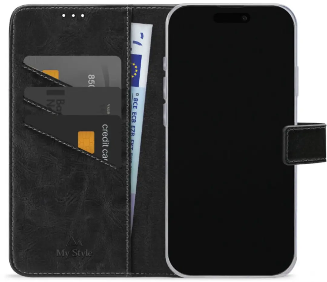 My Style Flex Wallet MSFWLTI17PB - iPhone 17 Pro - Zwart