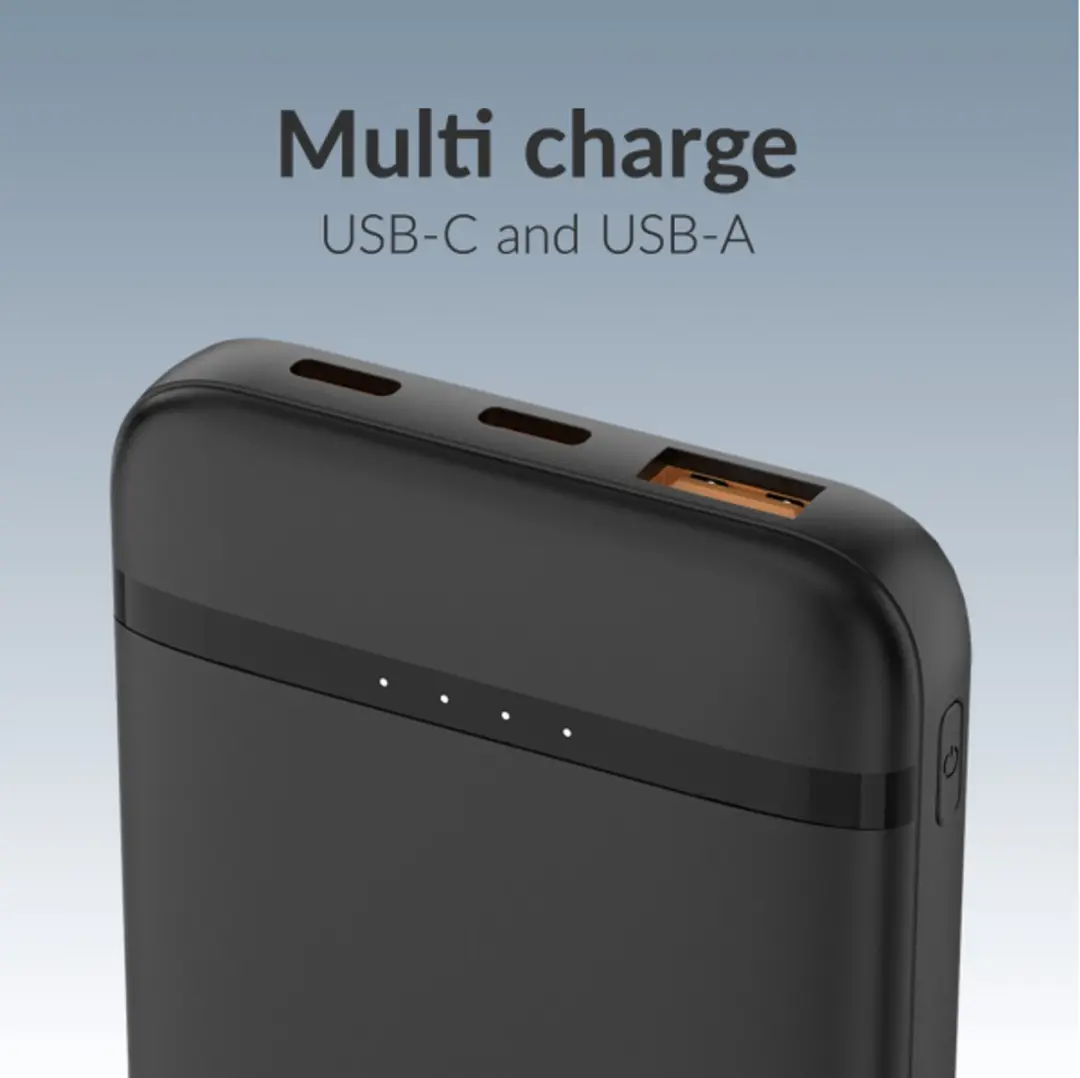 Mobilize Powerbank 10.000mAh MOB-PB-017 - 20W - Zwart