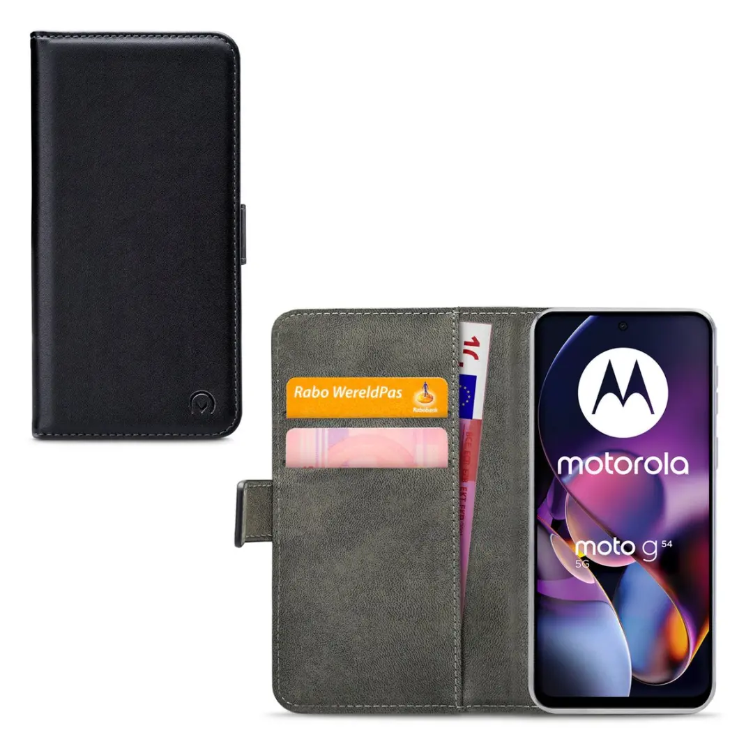 Mobilize Classic Gelly Wallet Bookcase Motorola Moto G54 - Zwart