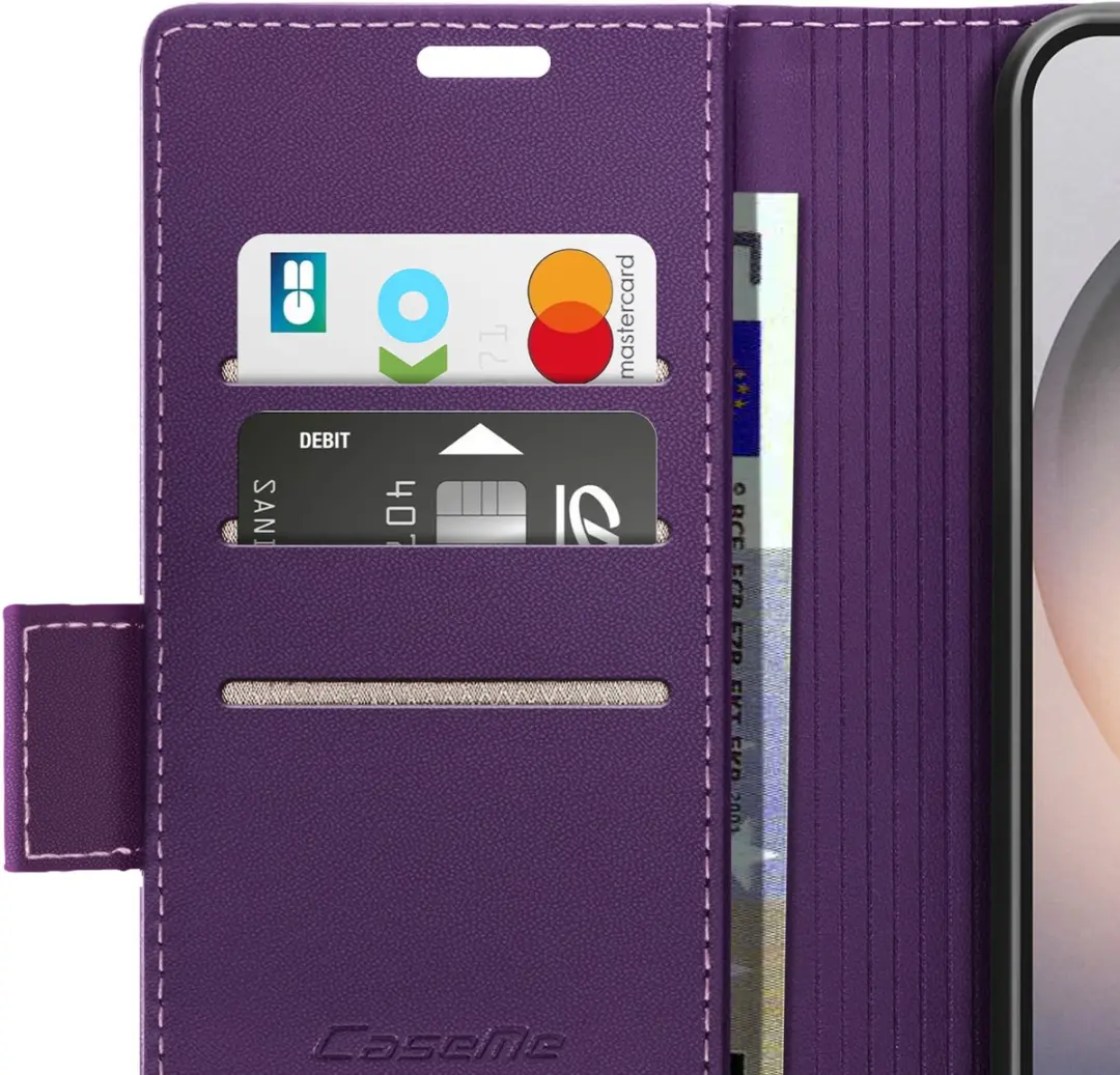 Caseme Etui Galaxy S26 Ultra Anti-RFID Donkerpaars - FOLIO-KAZME-PP-S26U