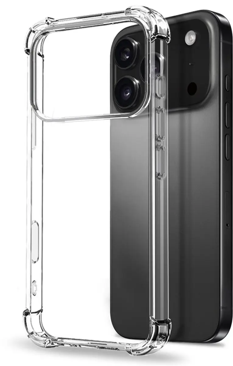 NORTHJO iPhone 17 Pro Max 3-in-1 Hoesje - Transparant