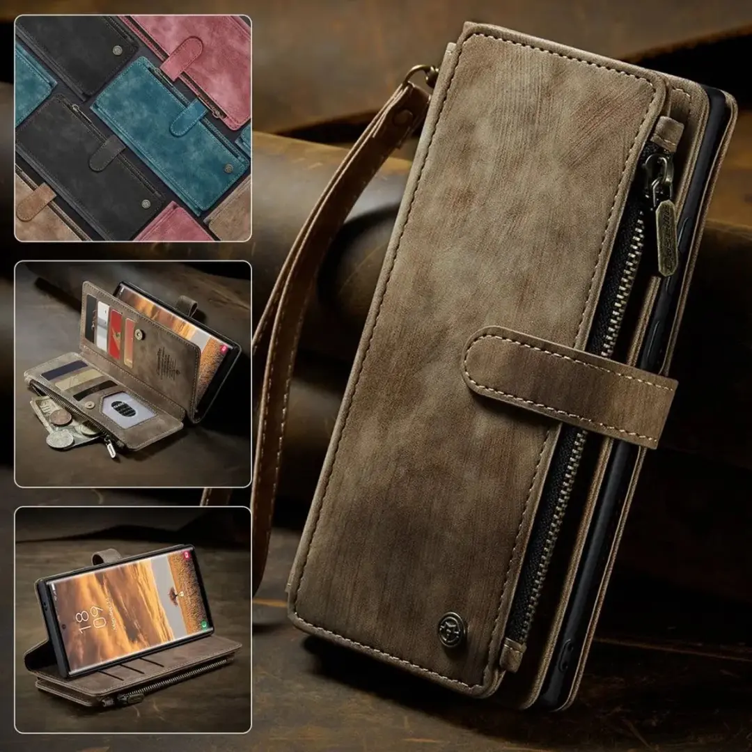 Caseme C30 Hoesje Samsung Galaxy S25 Ultra - Bruin