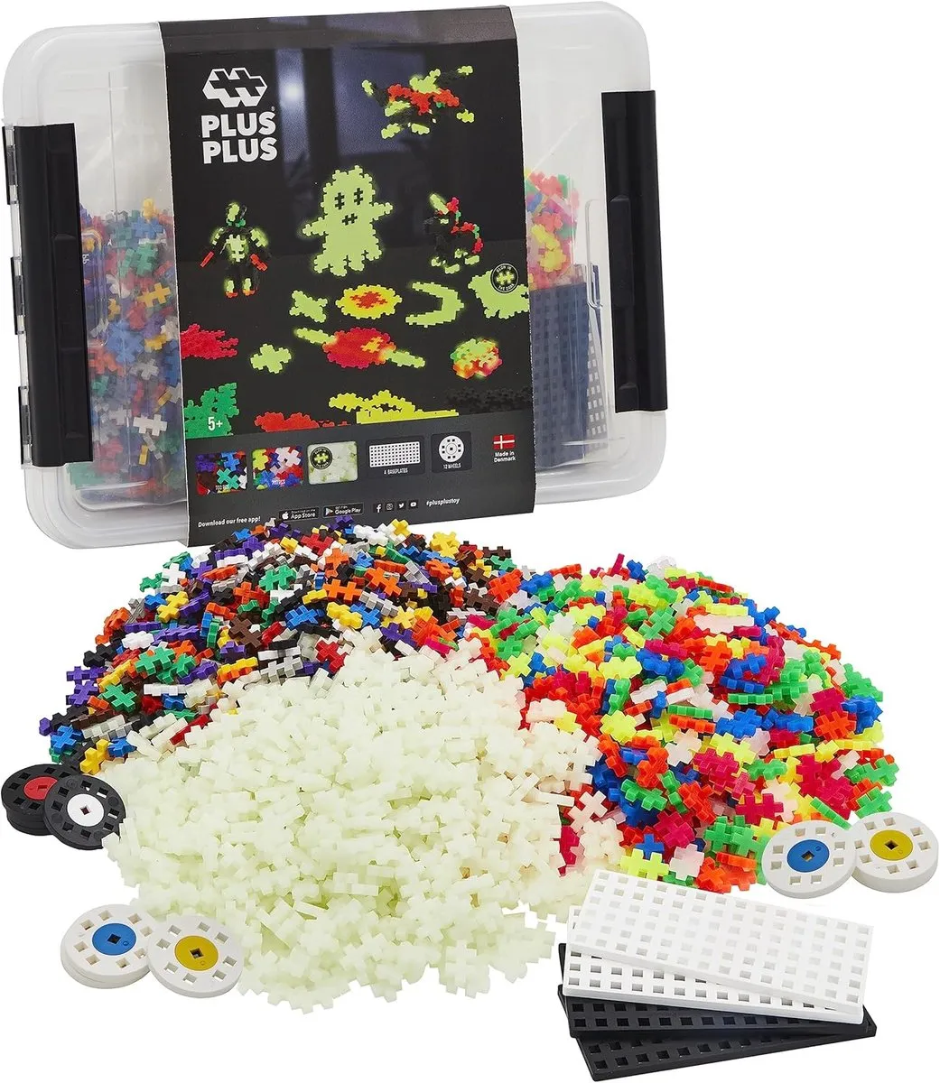 Plus-Plus Glow in the Dark Bouwset 2000 Delig