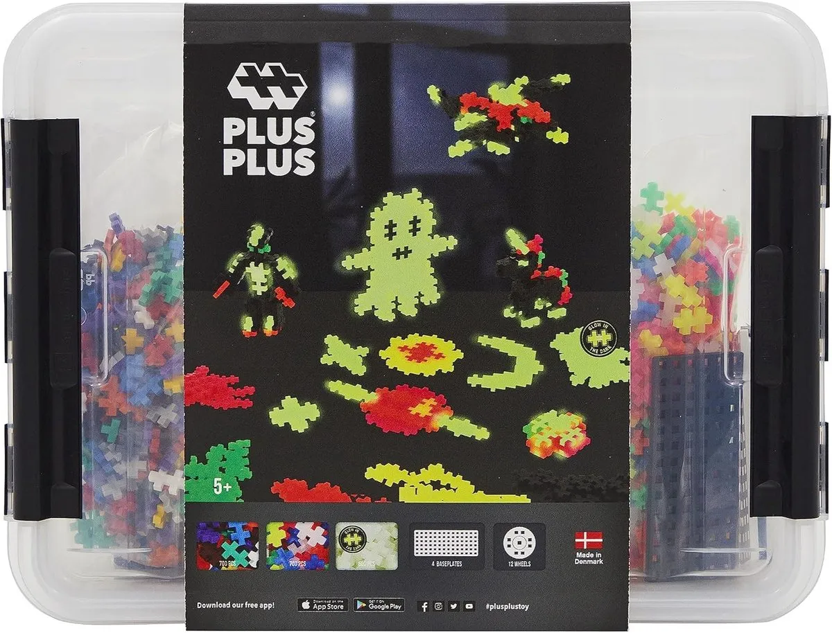 Plus-Plus Glow in the Dark Bouwset 2000 Delig - 3919