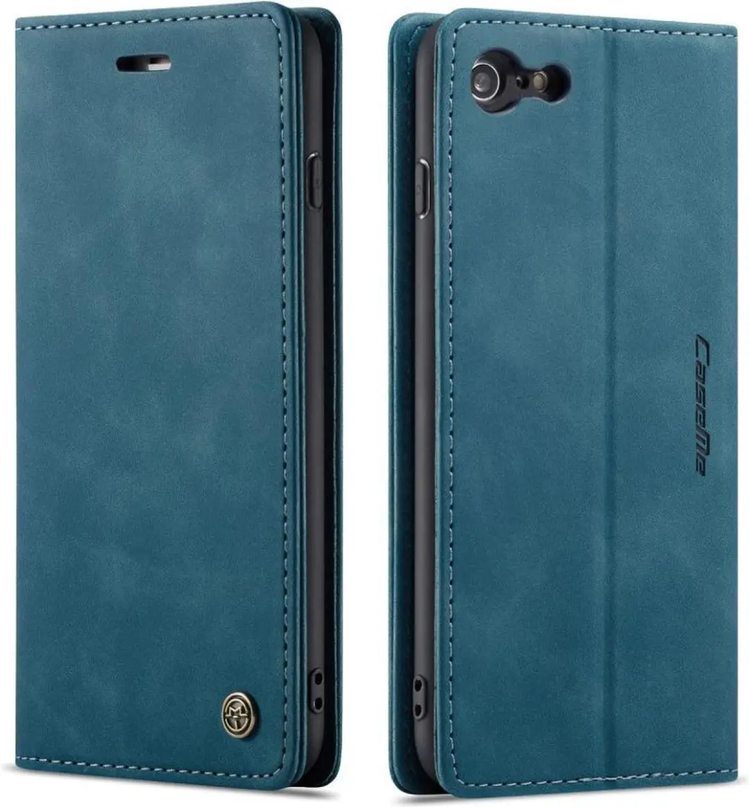 Caseme Book Case iPhone 6/6s Hoesje - Blauw - 2 Pasjes