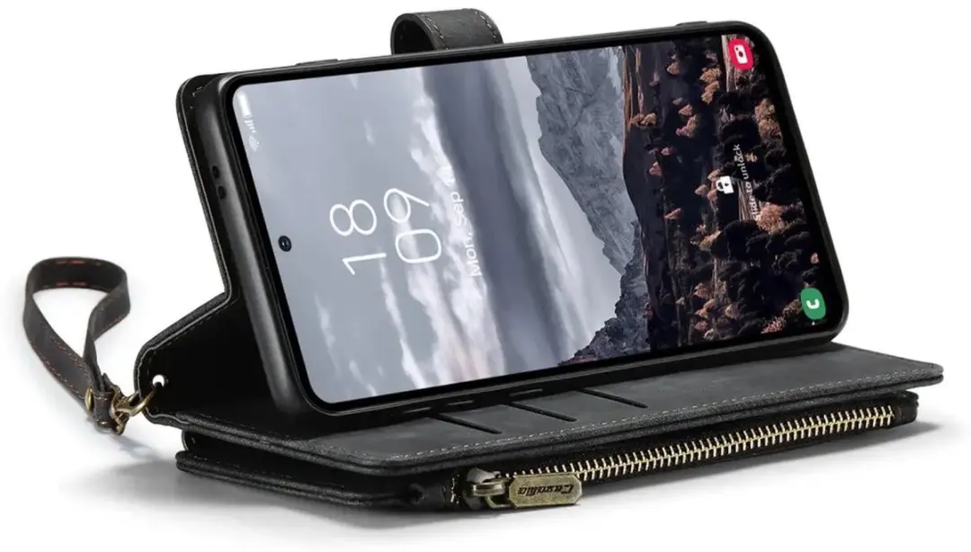 Caseme C30 Hoesje Samsung Galaxy S25 Plus - Zwart