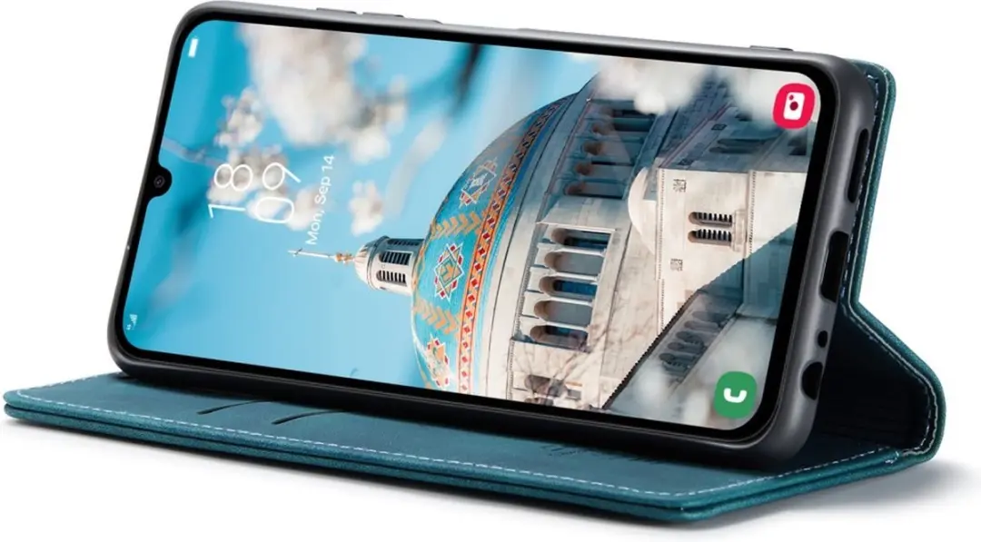 Caseme 013 Book Case Hoesje Samsung Galaxy A15 - Blauw - afbeelding 6 van 6