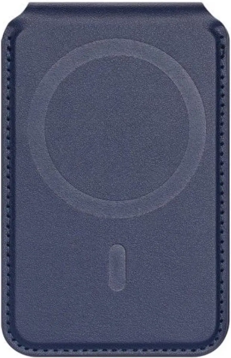 Dux Ducis Neva Series Magnetische Pasjeshouder - iPhone 12/13/14/15/16 - 5 Pasjes - Donker Blauw