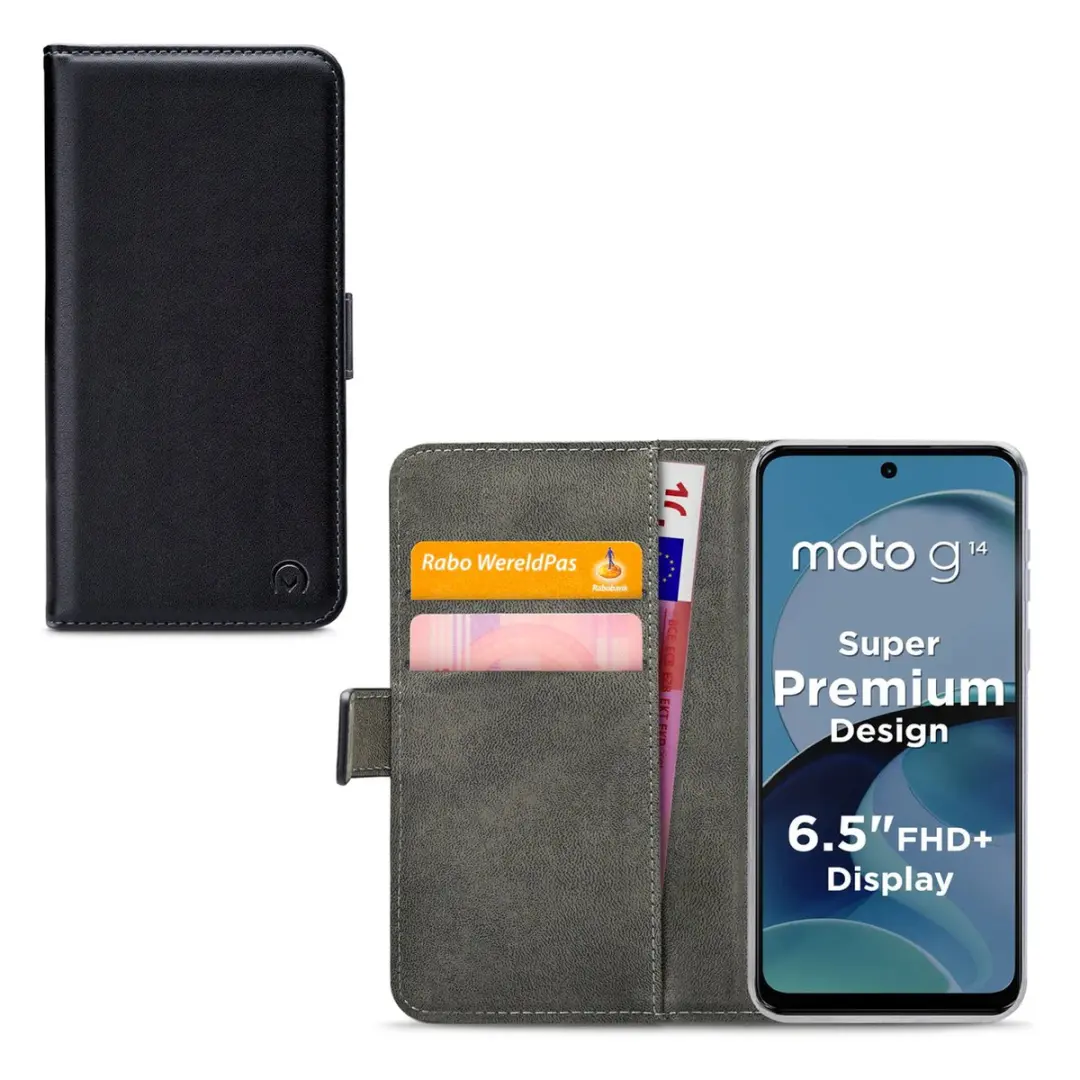 Mobilize Classic Gelly Wallet Bookcase Motorola Moto G14 - Zwart