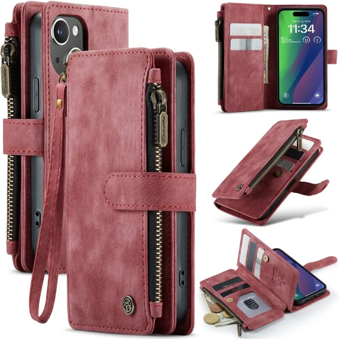 CaseMe C30 iPhone 16 Hoesje met Portemonnee