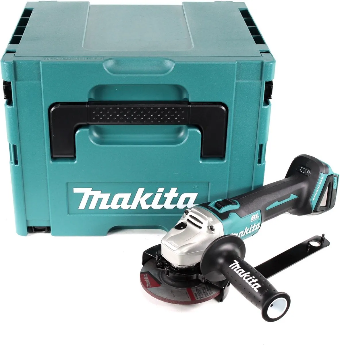 Makita DGA 504 ZJ Haakse Slijper 18V 125mm Solo - Makpac
