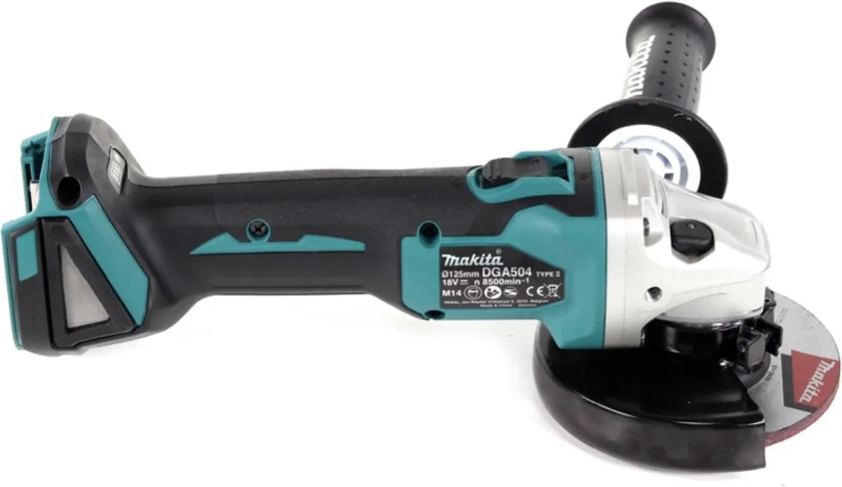 Makita DGA 504 ZJ Haakse Slijper 18V 125mm Solo - Makpac