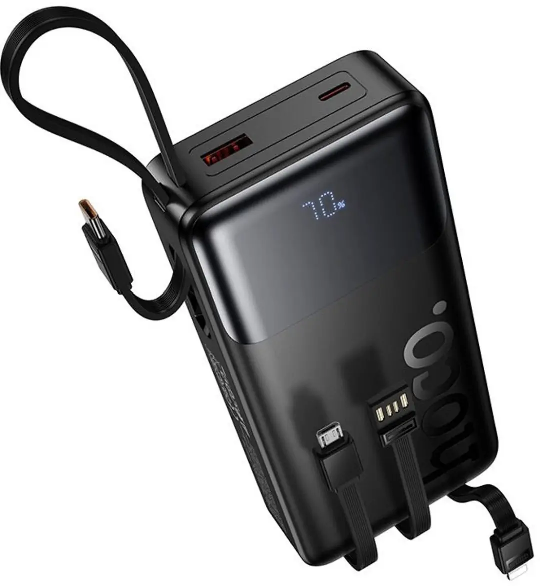 Hoco J156A Powerbank 20.000mAh - 22,5W - 5x Opladen - Zwart