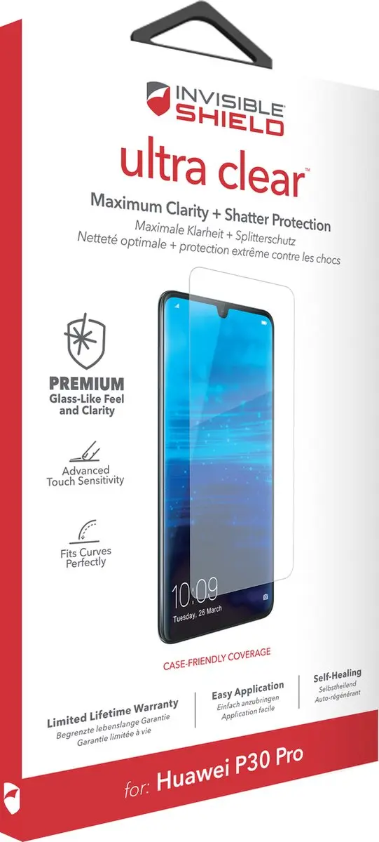 ZAGG InvisibleShield Ultra Clear Screenprotector Huawei P30 Pro