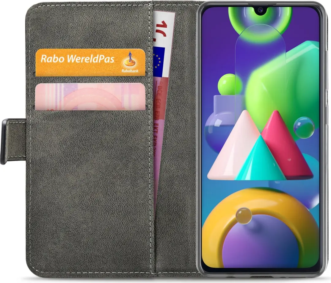 Mobilize Elite Gelly Wallet Book Case Samsung Galaxy M21 - 4 Pasjes - Zwart - afbeelding 6 van 6
