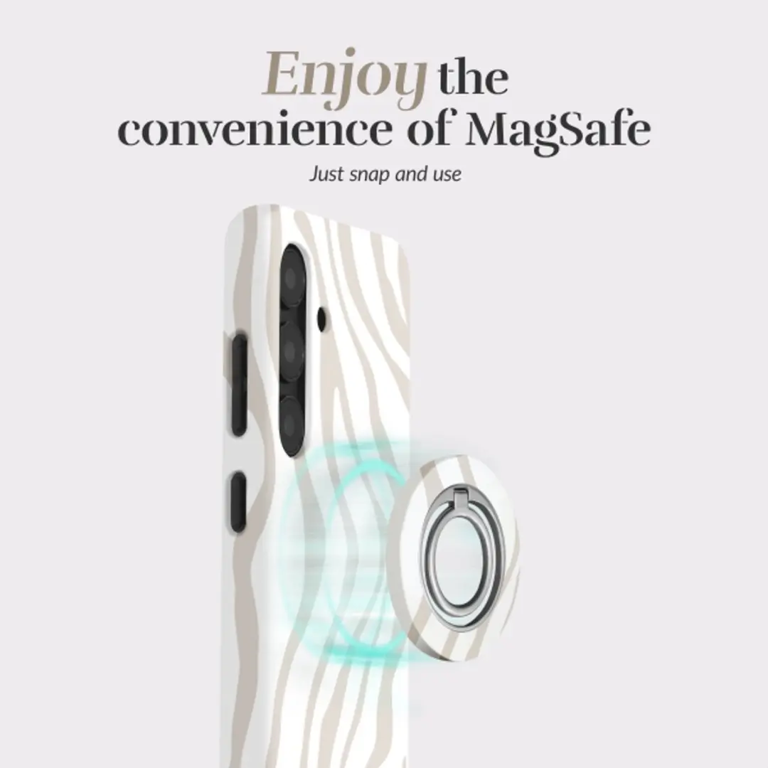 Mobilize MIO Sandy Zebra MagSafe Hoesje - Samsung Galaxy A35