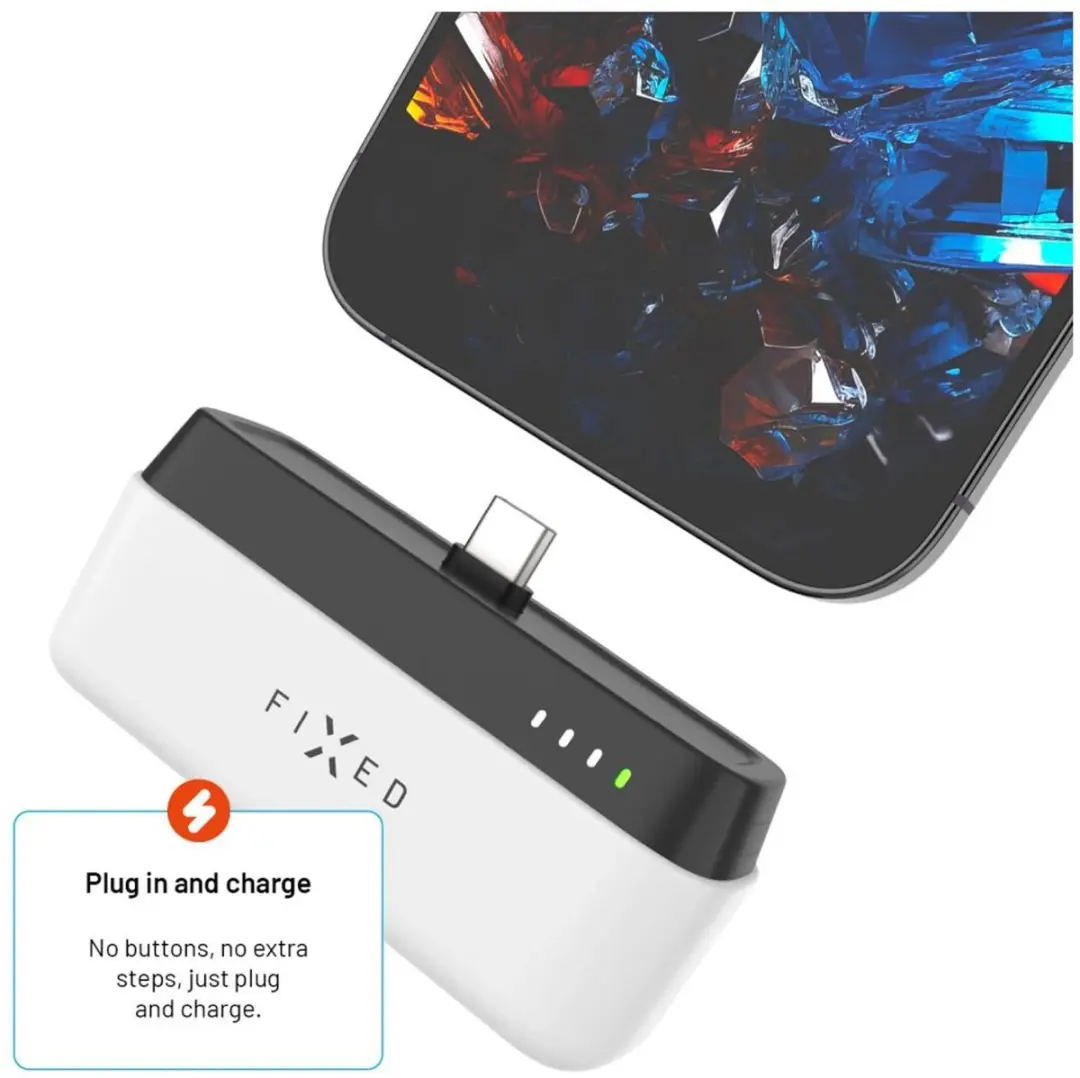 Fixed Zen 5 FIXZEN-5PL-WH Powerbank 5000mAh - USB-C PD 20W - Wit