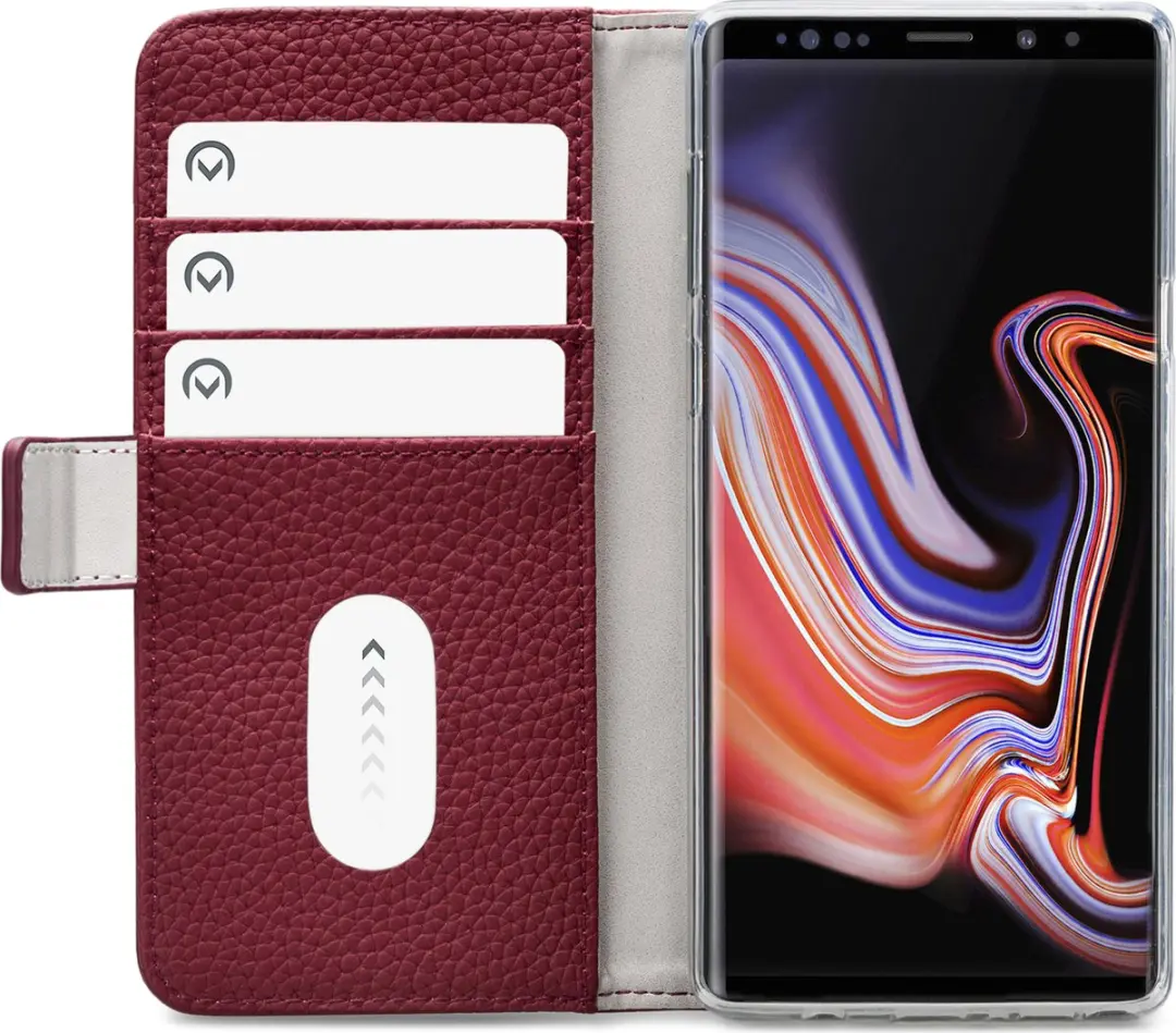 Mobilize Elite Gelly Bookcase Portemonnee Galaxy Note9 - Bordeaux Rood