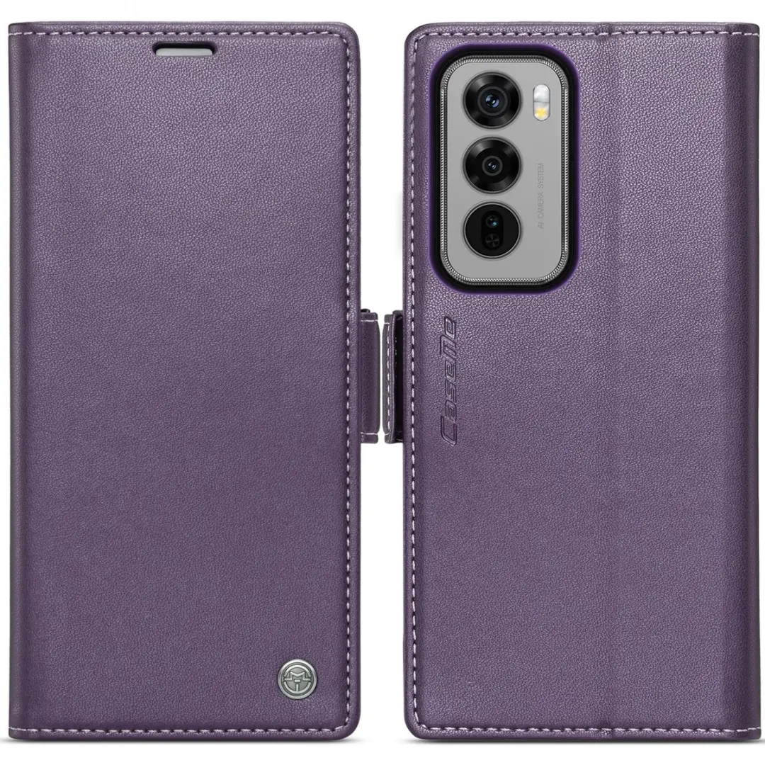 CaseMe Wallet Case OPPO Reno 12 - Paars