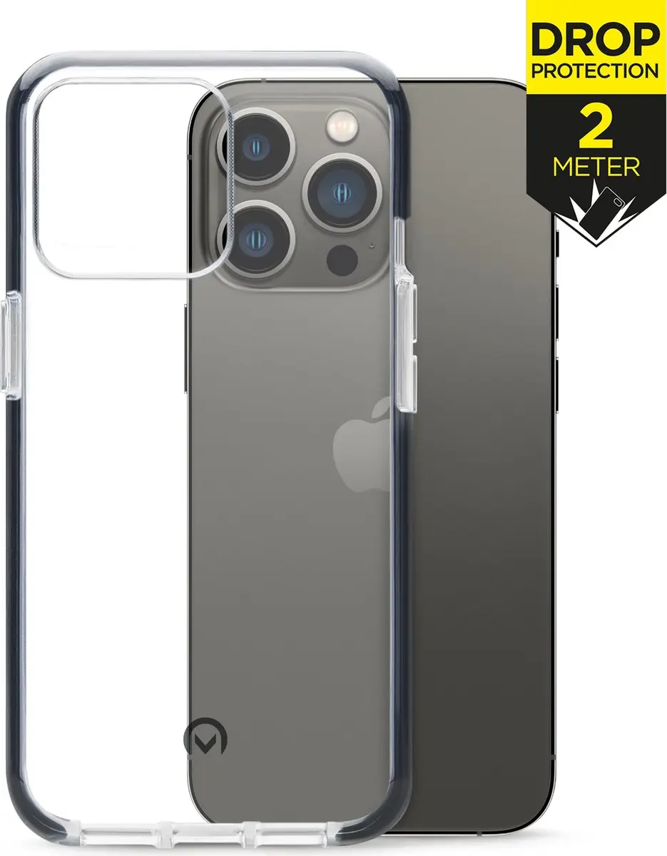 Mobilize iPhone 13 Pro Hoesje MOB-SCB-IPH13PRO - Transparant/Zwart