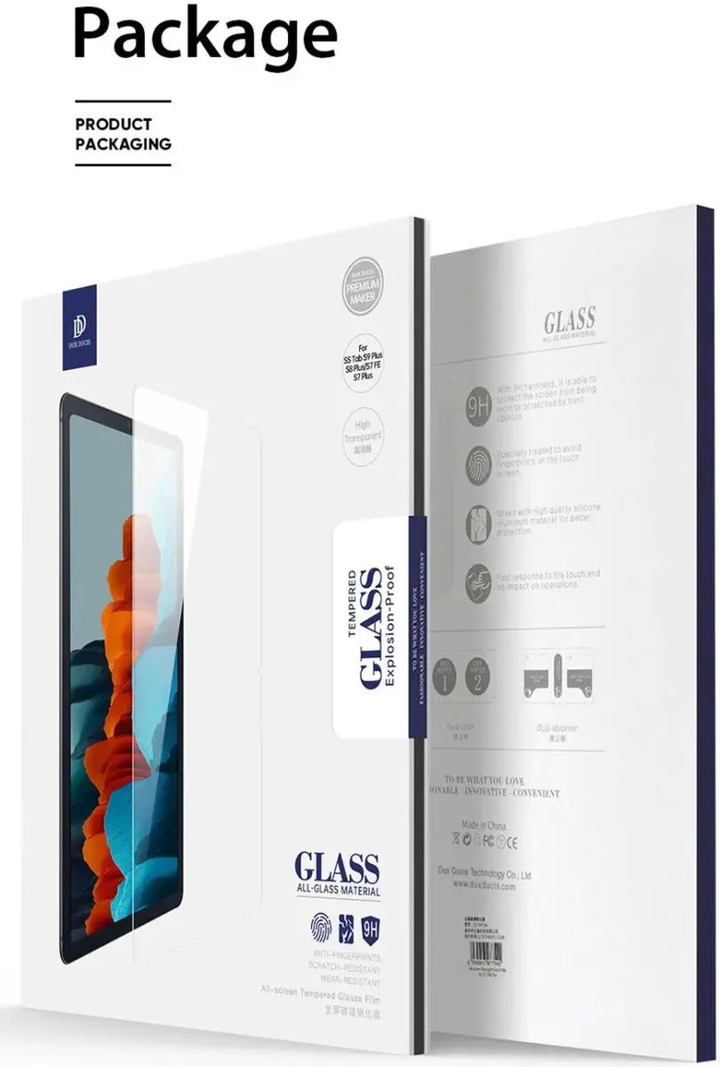 Dux Ducis Screen Protector Samsung Galaxy Tab S7/S8/S9 - 9H Tempered Glass
