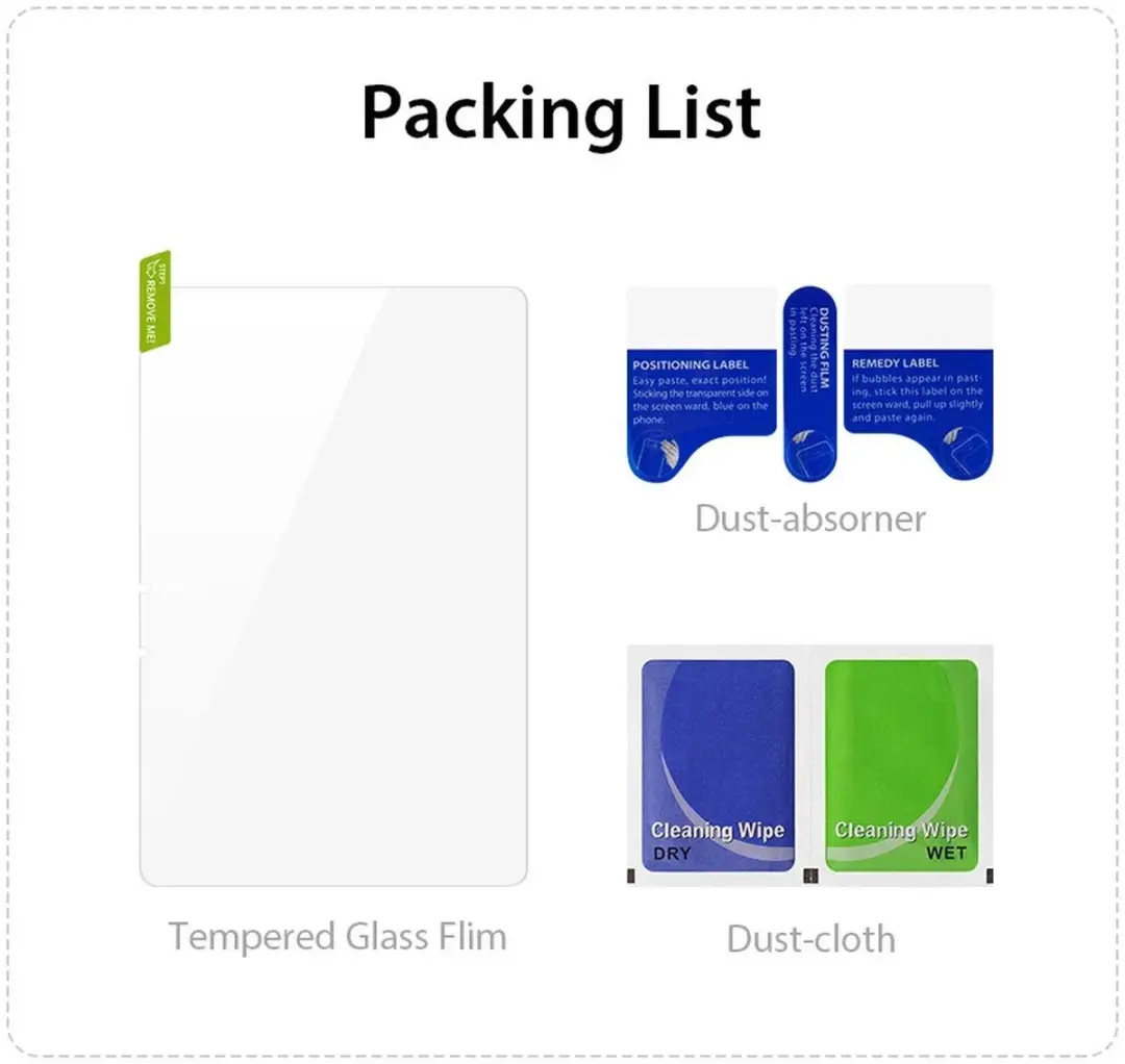 Dux Ducis Screen Protector Samsung Galaxy Tab S7/S8/S9 - 9H Tempered Glass