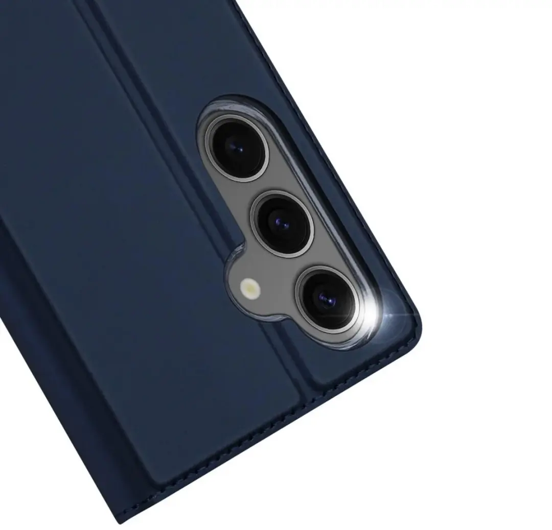 Dux Ducis Telefoonhoesje Samsung Galaxy S24 FE - Book Case - Donkerblauw