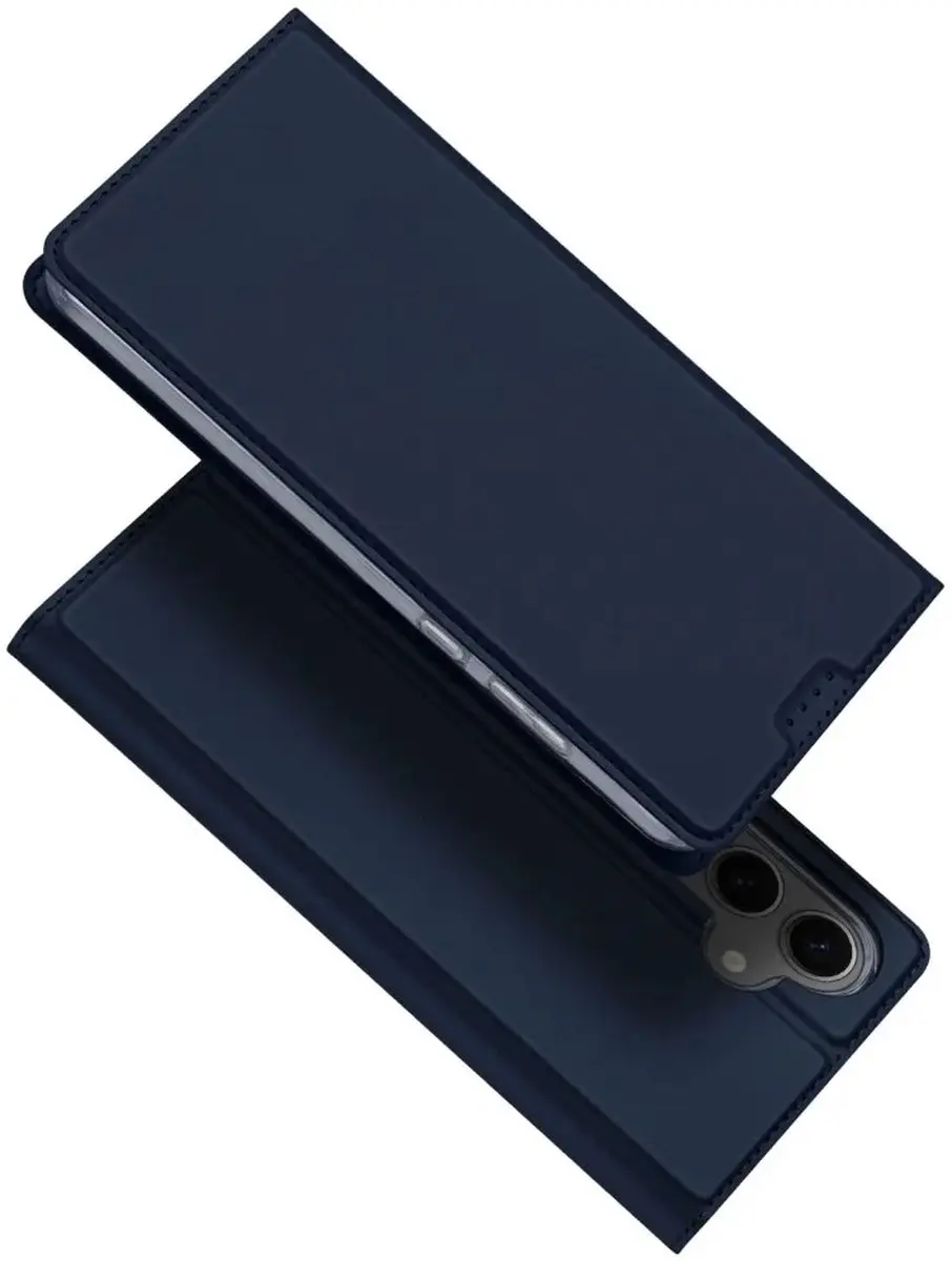Dux Ducis Telefoonhoesje Samsung Galaxy S24 FE - Book Case - Donkerblauw