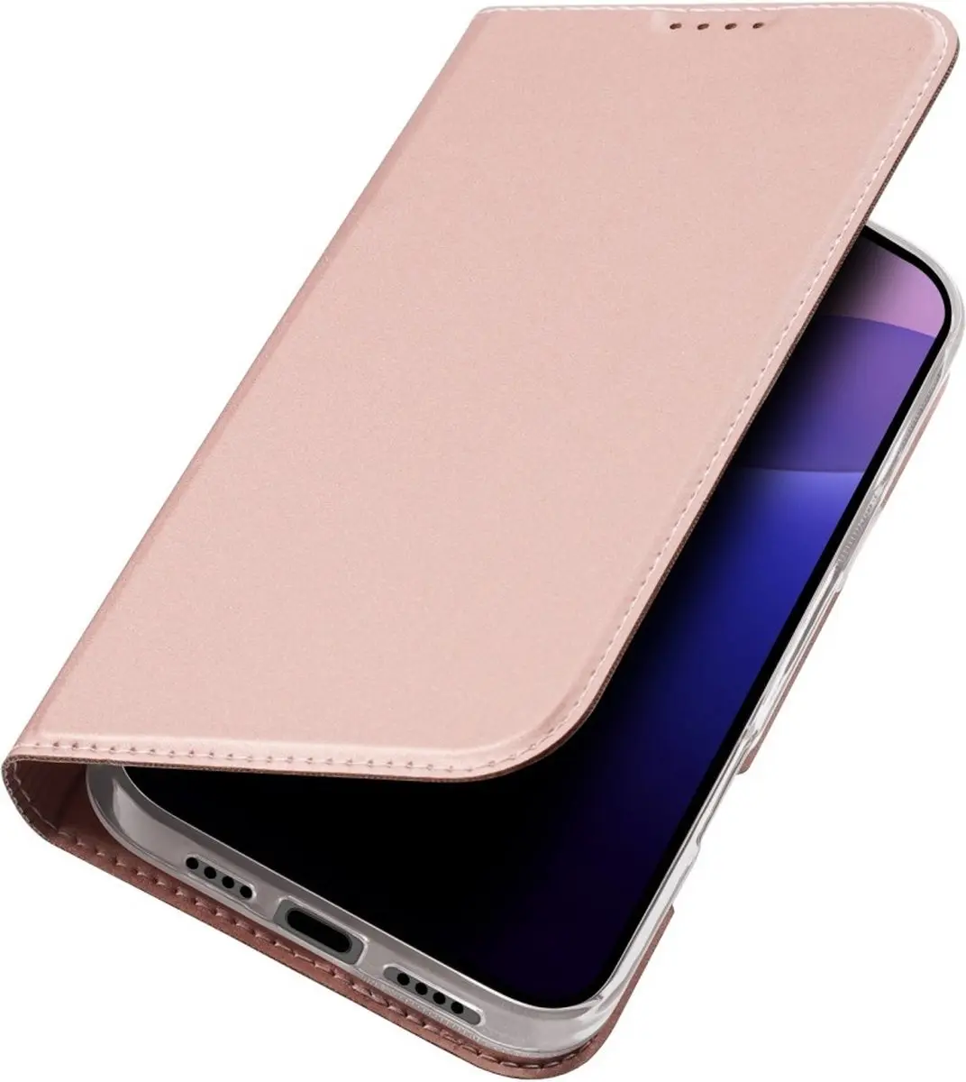 Dux Ducis iPhone 16 Pro Max Hoesje - Slim Bookcase Roze
