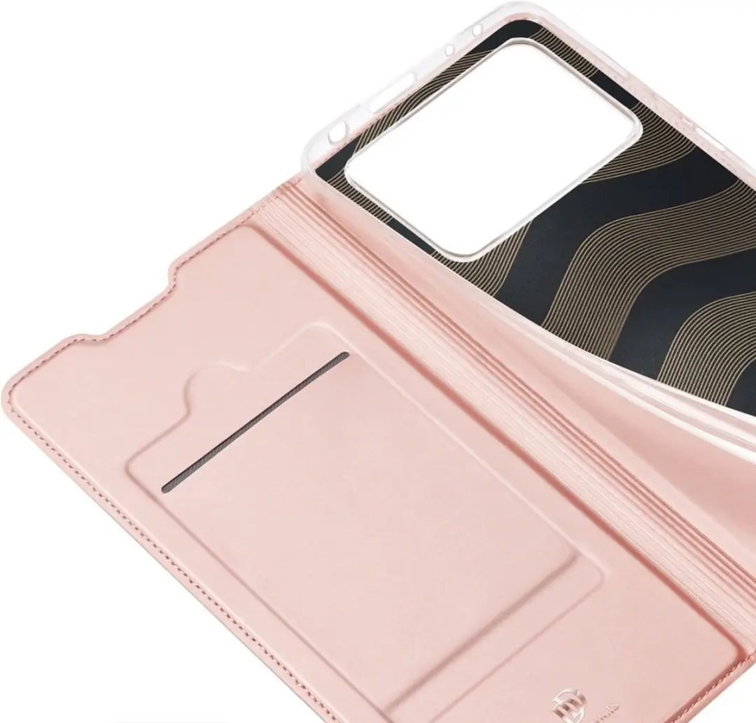 Dux Ducis Slim Bookcase Hoes Xiaomi Poco X4 Pro 5G - Rose Goud