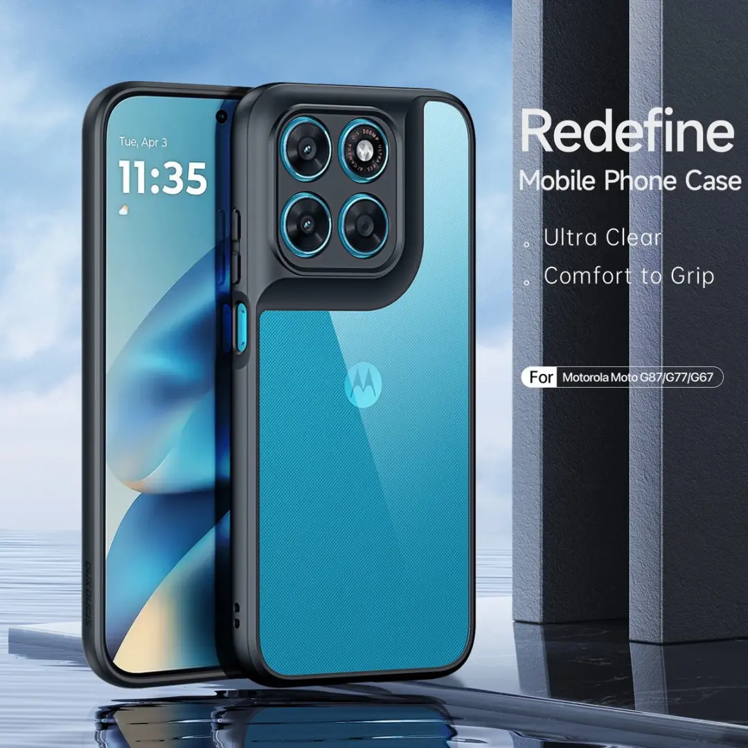 Dux Ducis Aimo Series Hoesje Moto G67/G77/G87 - Zwart