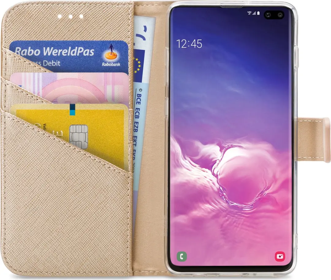My Style MSFWLT1016 Telefoonhoesje Samsung Galaxy S10+ - Goud - afbeelding 6 van 6
