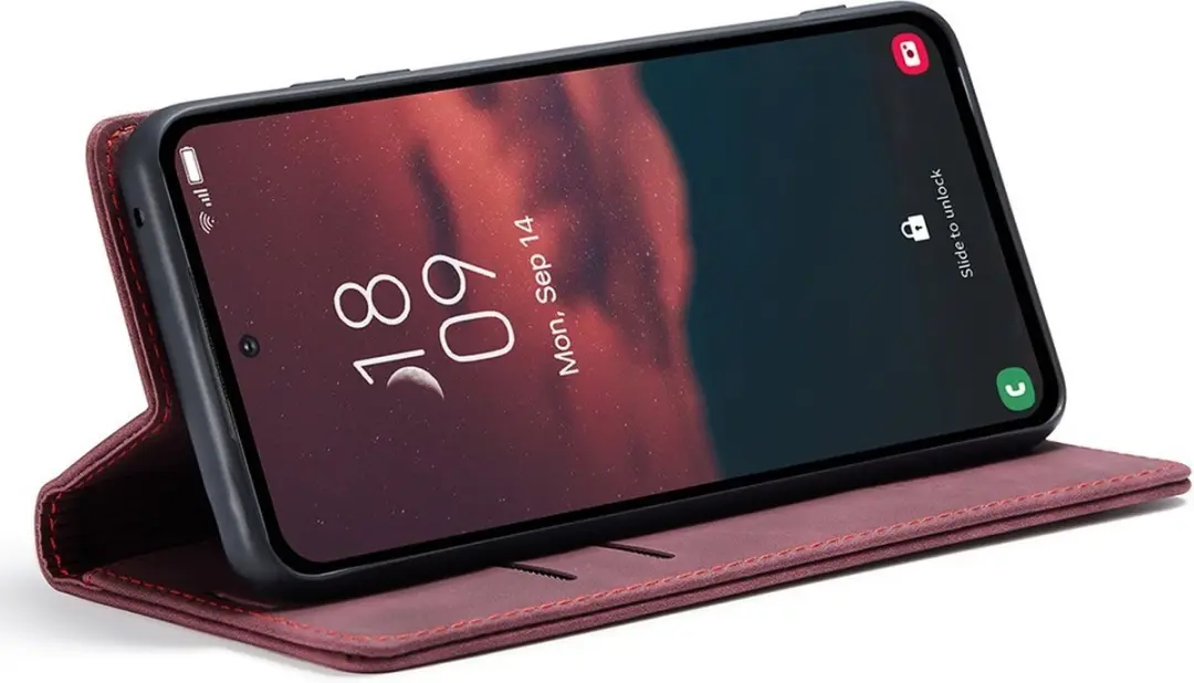 Caseme 013 Book Case Hoesje Samsung Galaxy A54 - Bordeaux