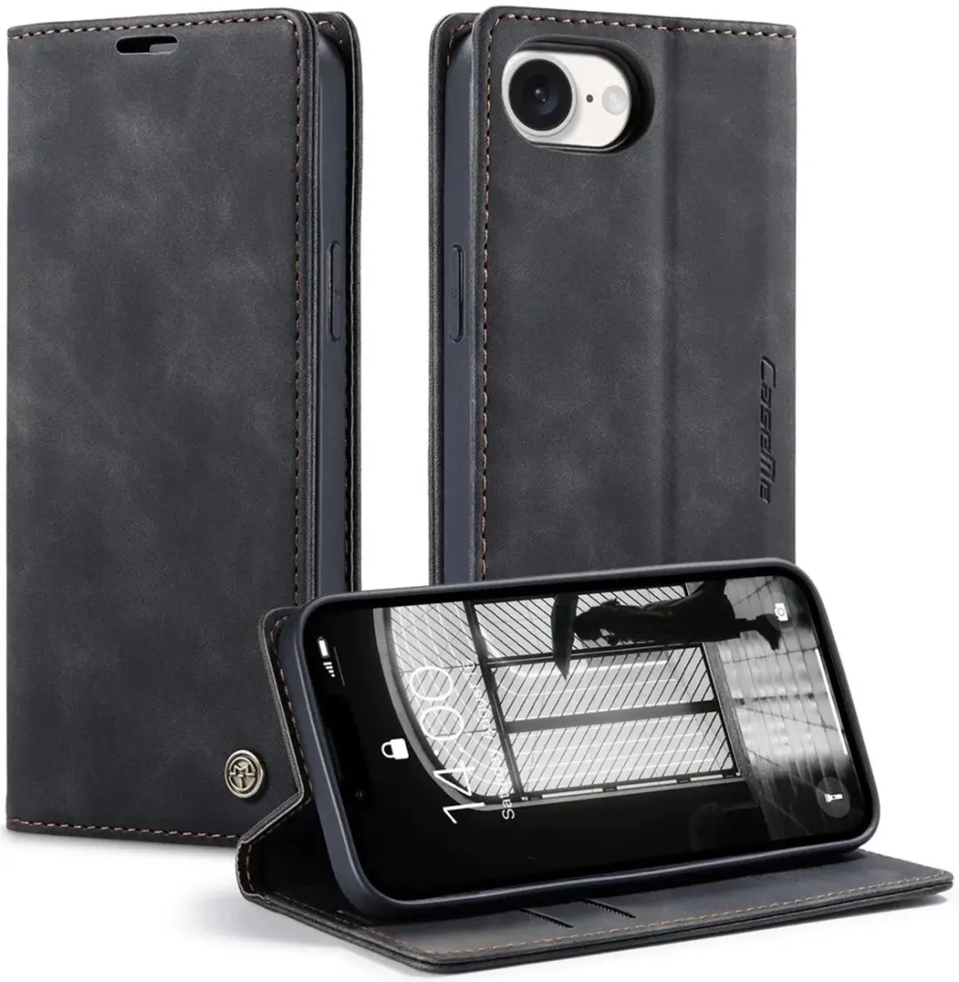 Caseme Retro Texture Book Wallet Hoesje