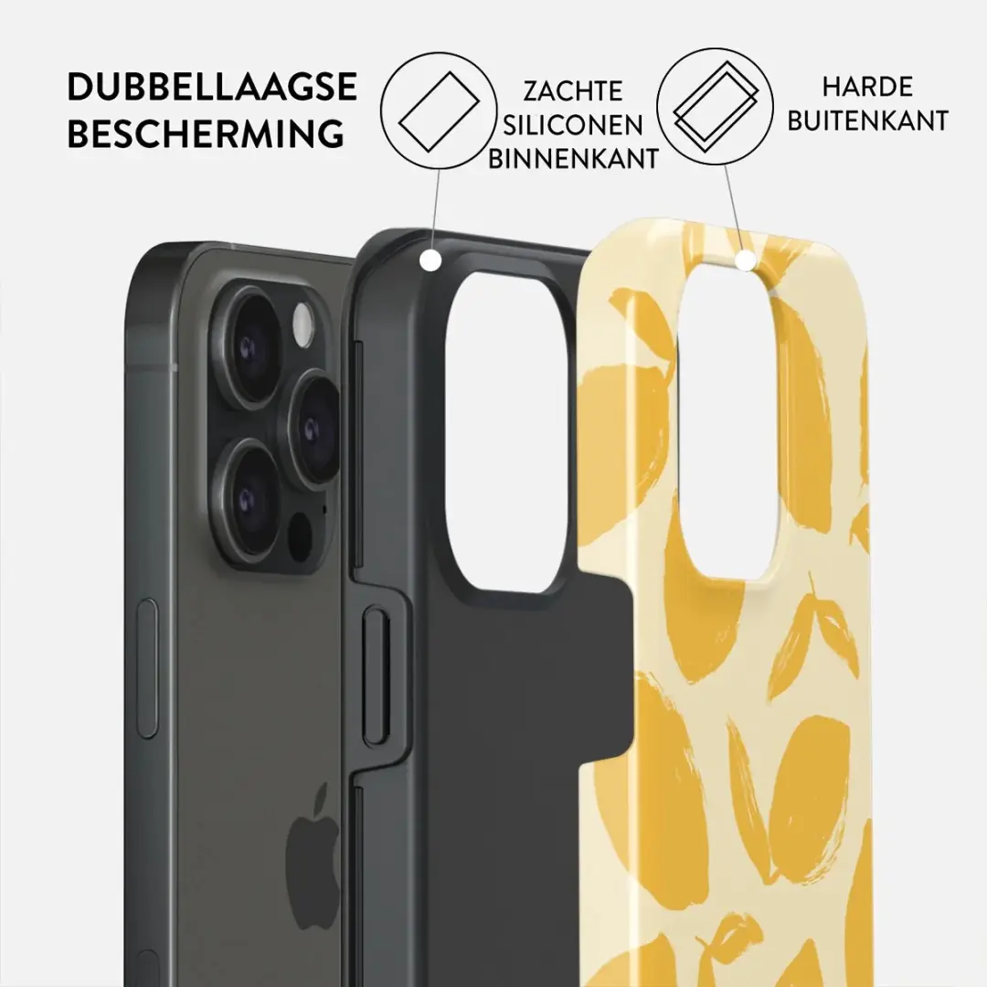 Burga Telefoonhoesje iPhone 15 Pro MagSafe Lemon Tart
