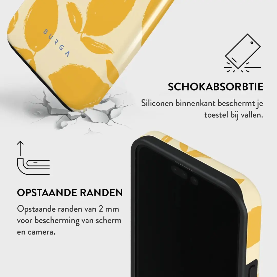 Burga Telefoonhoesje iPhone 15 Pro MagSafe Lemon Tart