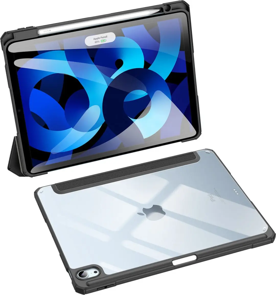 Dux Ducis Toby Tri-Fold Book Case IPA4-72 - iPad Air 11 Hoesje Zwart - afbeelding 6 van 6