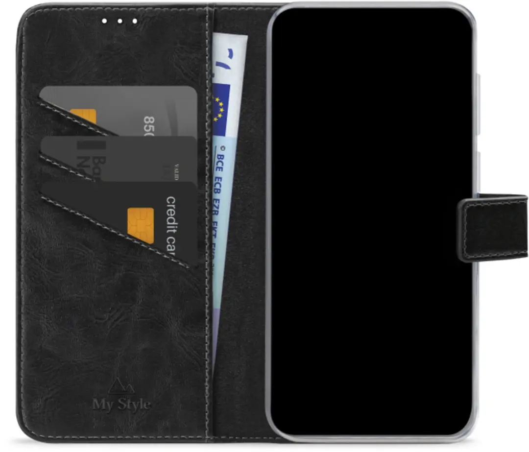 My Style Flex Wallet Samsung Galaxy A23 - 3 Pasjes - Zwart