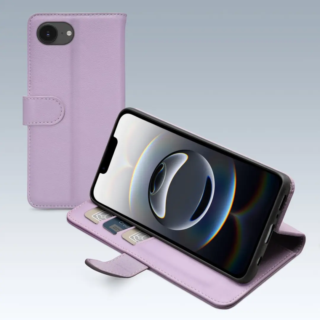 Mobilize Premium Gelly Bookcase Portemonnee iPhone 16e - Paars