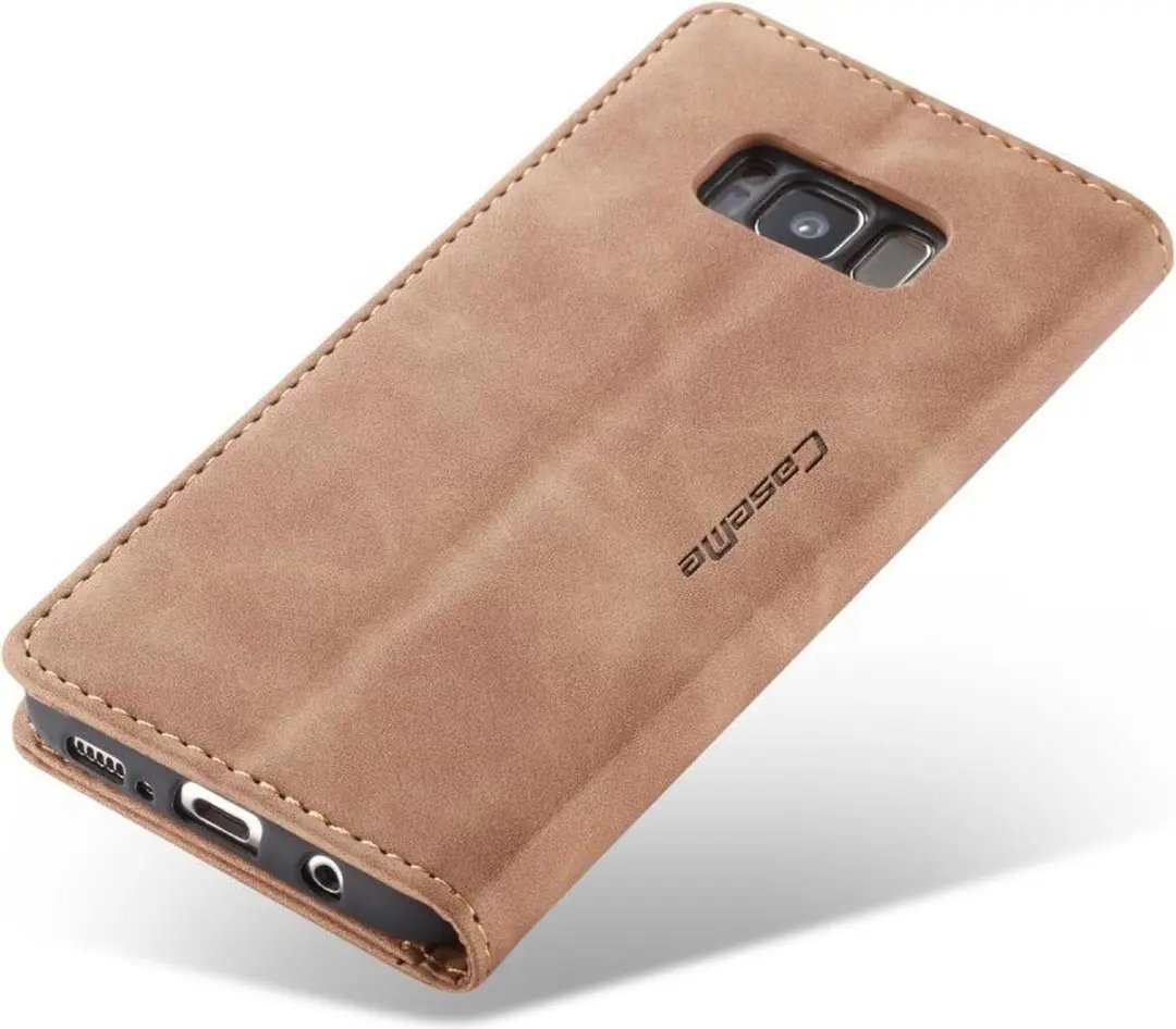 Caseme Book Case Bruin - Samsung Galaxy S8 - afbeelding 6 van 6