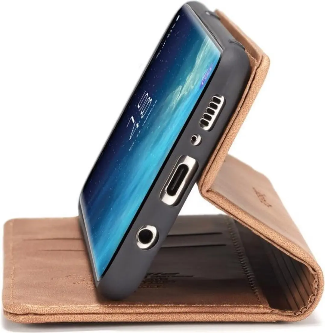 Caseme Book Case Bruin - Samsung Galaxy S8