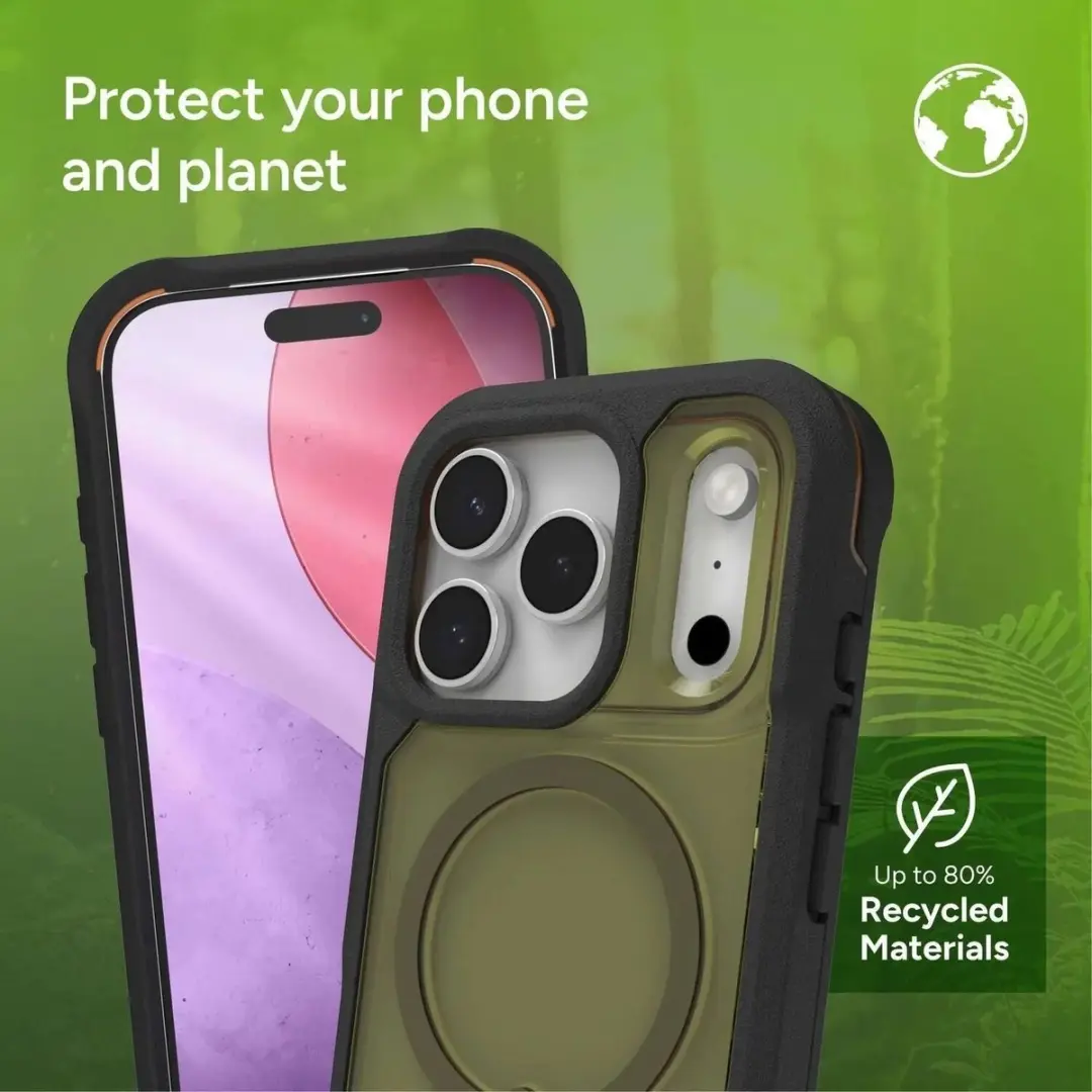 ZAGG Rainier Snap Kickstand Hoesje iPhone 17 Pro - MagSafe Groen
