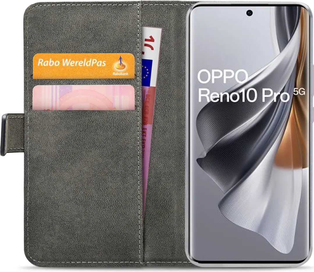 Mobilize Classic Gelly Wallet Bookcase OPPO Reno 10 Pro - Pasjeshouder - Zwart