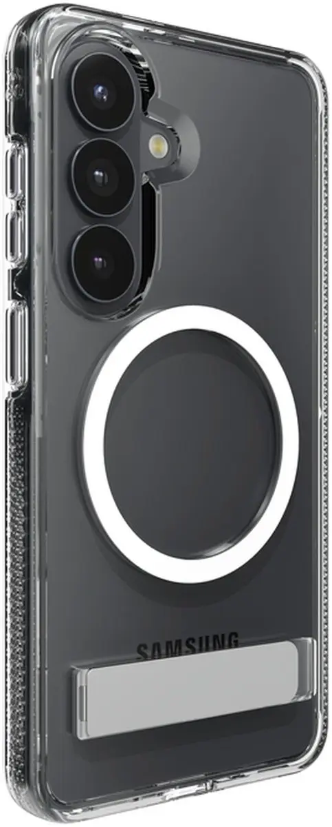 ZAGG Crystal Palace Snap Kickstand Hoesje S26 - Transparant - 4M Valbescherming - afbeelding 6 van 6