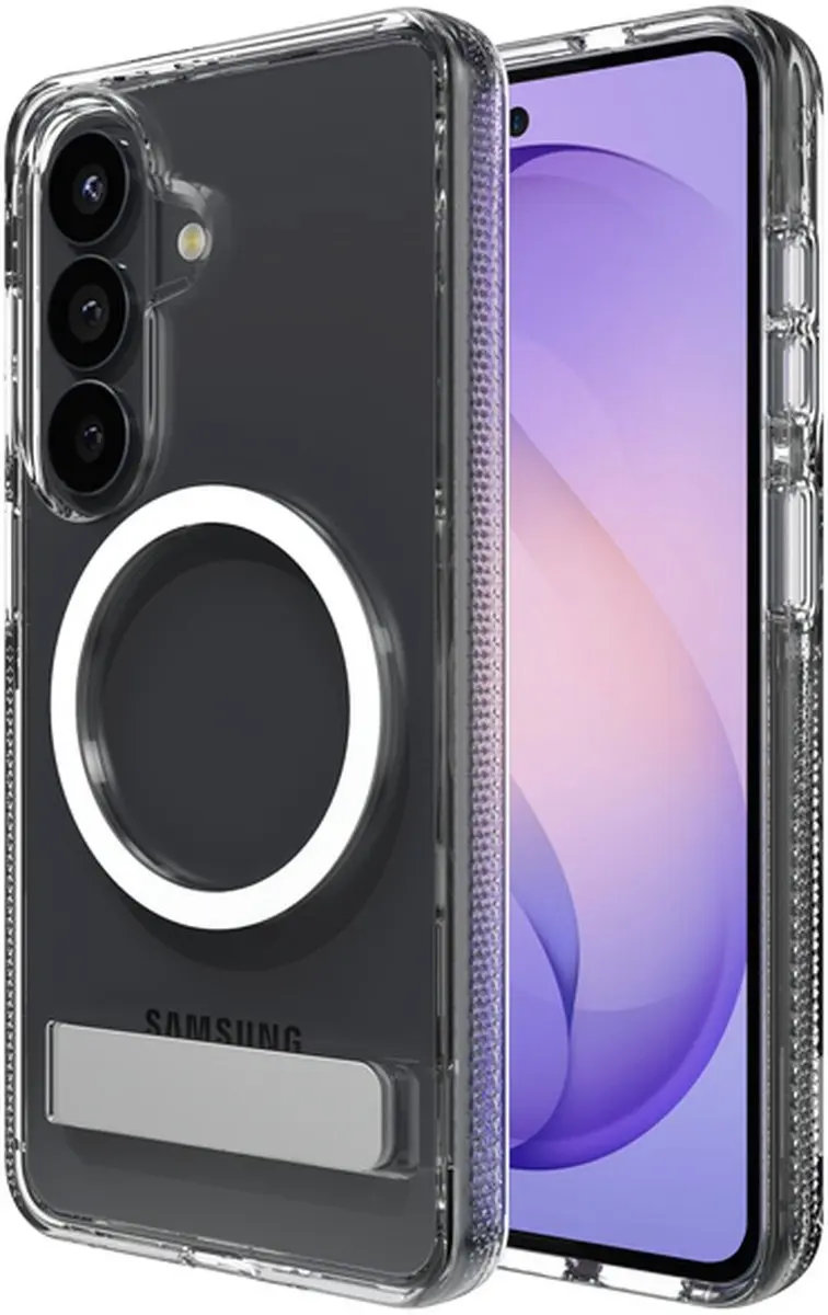 ZAGG Crystal Palace Snap Kickstand Hoesje S26 - Transparant - 4M Valbescherming