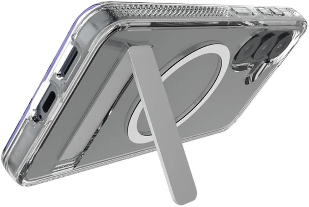 ZAGG Crystal Palace Snap Kickstand Hoesje S26 - Transparant - 4M Valbescherming